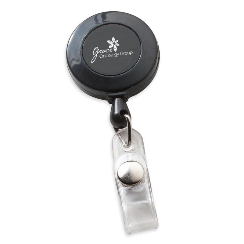 Economy Round Retractable Badge Holder - 2