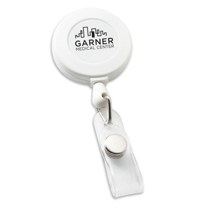 Economy Round Retractable Badge Holder - 6