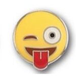 Emoji Wink Pins