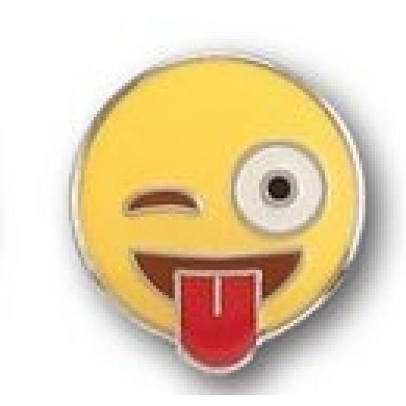 Emoji Wink Pins