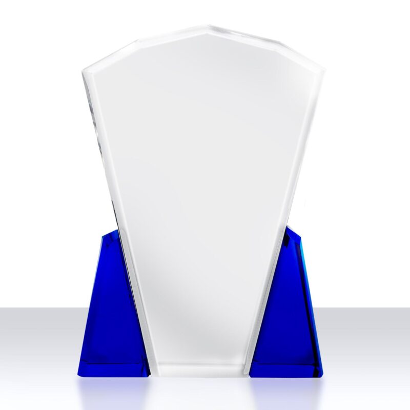 Facet Top Award with Blue Accents - 1