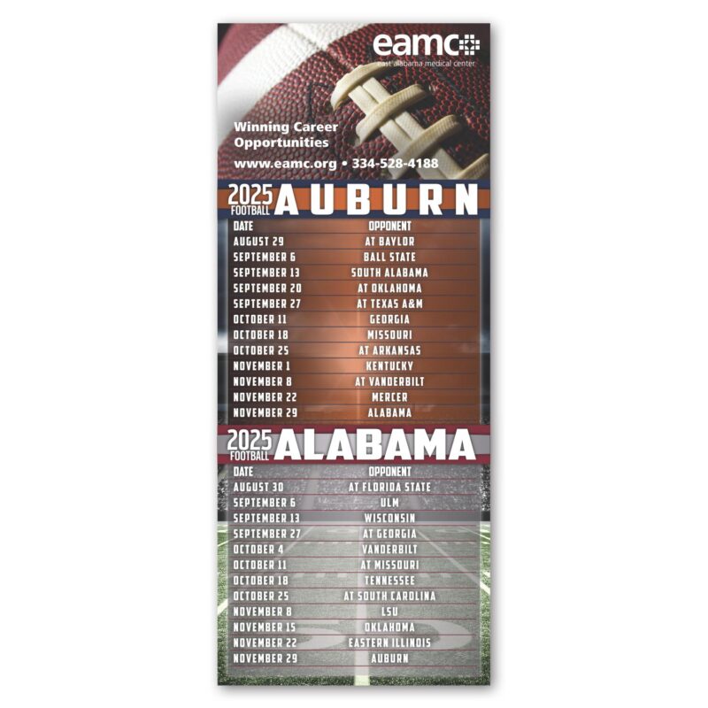 Football Schedule Magnet - 6