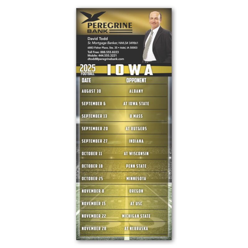 Football Schedule Magnet - 8