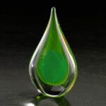 Fusion Art Glass Award w/ Black Base - 5