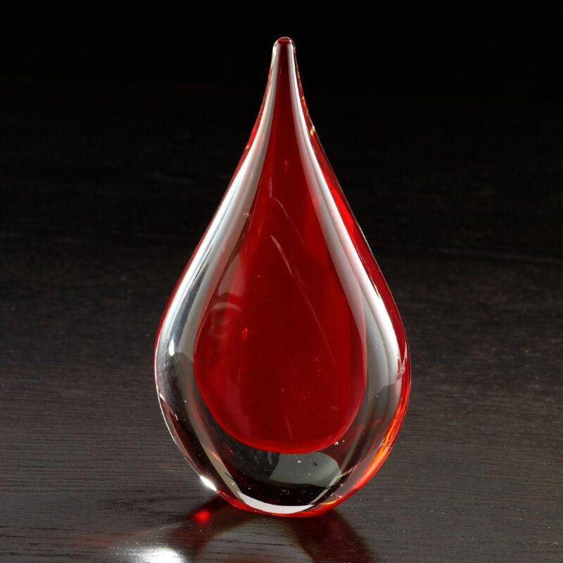 Fusion Art Glass Award w/ Black Base - 6