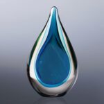 Fusion Art Glass Award w/ Clear Base - 1