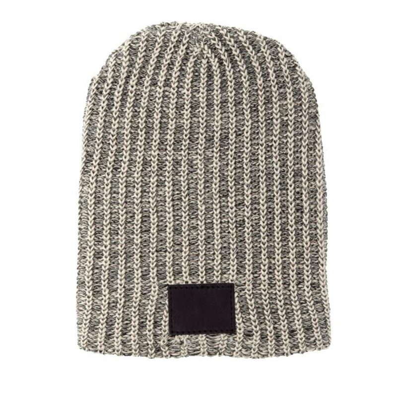 Haberdasher Knit Beanie with Leather Patch - 4