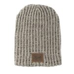 Haberdasher Knit Beanie with Leather Patch - 7