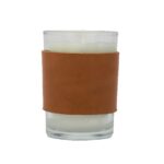 Harper 8 oz. Leather Wrapped Candle - 1