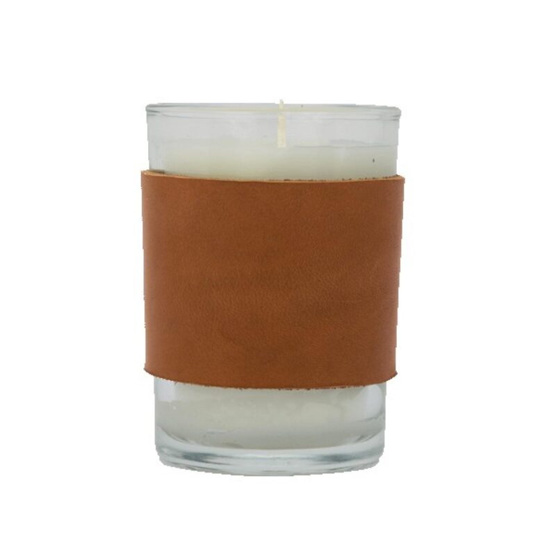 Harper 8 oz. Leather Wrapped Candle - 1