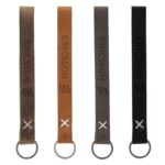 Hayward Leather Wrist Keychain with Metal Split-Ring