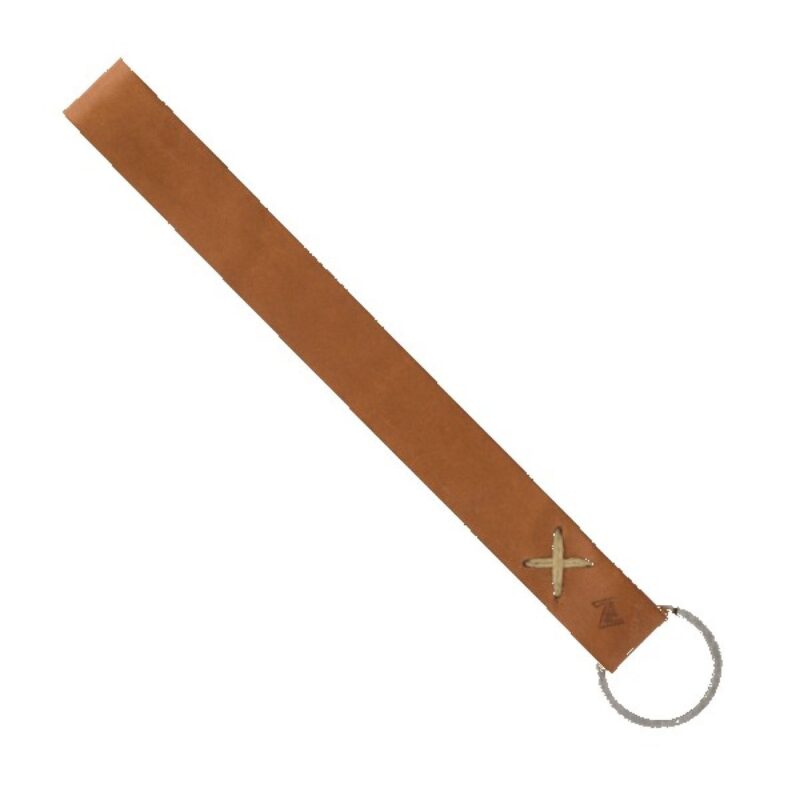 Hayward Leather Wrist Keychain with Metal Split-Ring - 5