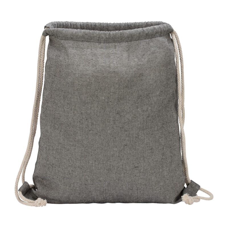 Huron Recycled Cotton Drawstring Tote - 2
