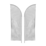 IMPORT 10' Single-Sided Feather Flag with Ground Spike - 1