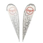 IMPORT 10' Single Sided Teardrop Flag with Ground Spike - 2