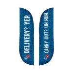 IMPORT 12' Double-Sided Blade Flag with Ground Spike