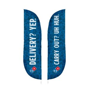 IMPORT 12' Double-Sided Blade Flag with Ground Spike