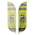 IMPORT 12' Single-Sided Blade Flag with Ground Spike - 2