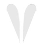 IMPORT 12' Single-Sided Teardrop Flag with Ground Spike - 1