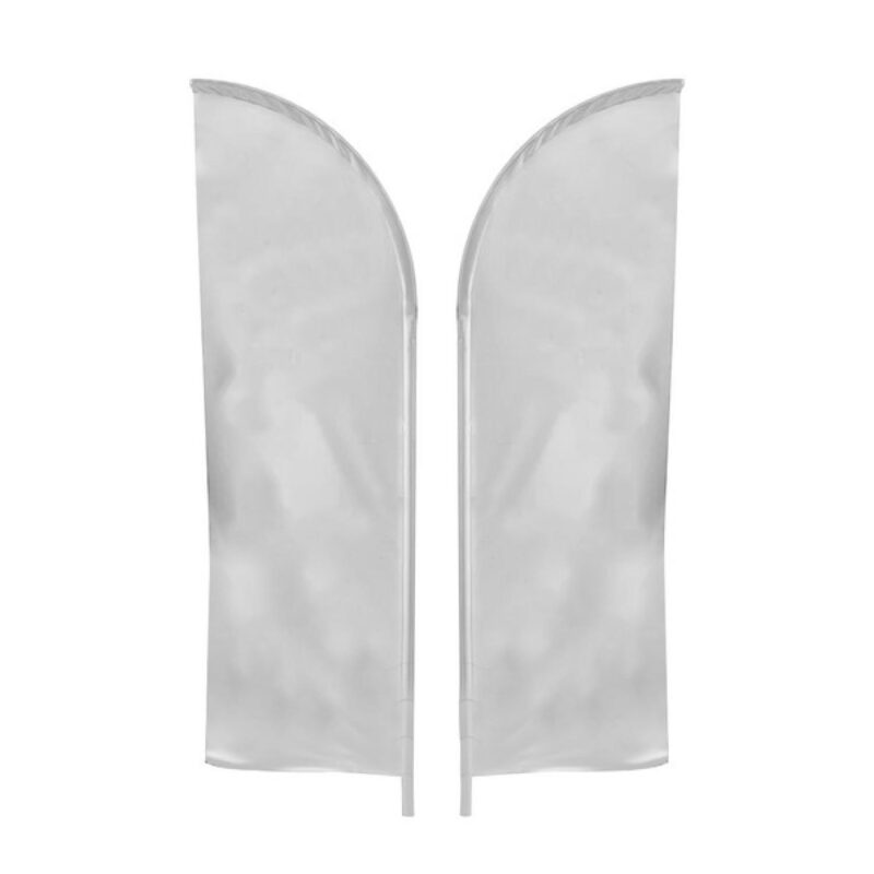 IMPORT 15' Single-Sided Feather Flag with Ground Spike - 1