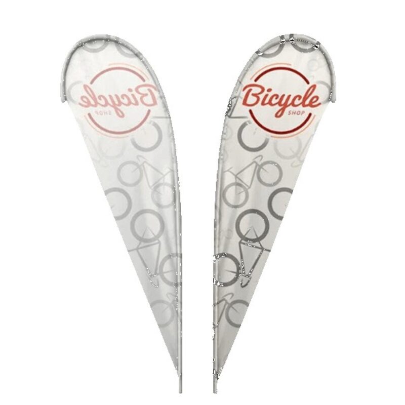 IMPORT 15' Single-Sided Teardrop Flag with Ground Spike