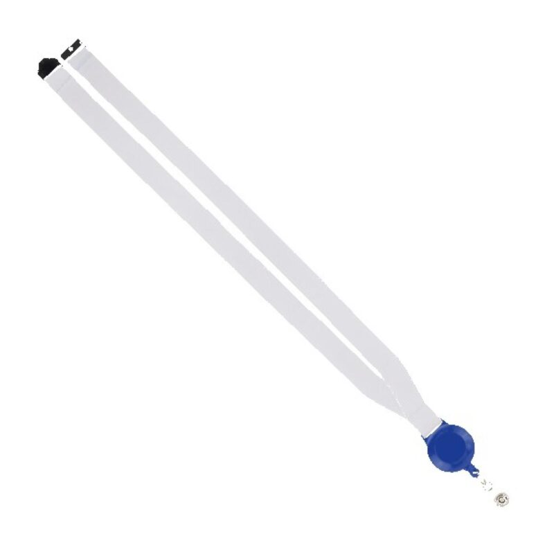 IMPORT 3/4" Dye-Sublimated Lanyard with Retractable Badge Reel and IPH7 back of neck convenience rel - 2