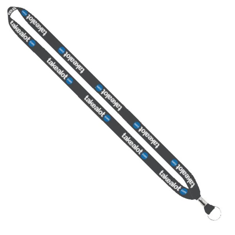 IMPORT Rush 5/8" Dye-Sublimated Lanyard with Silver Crimp & Split-Ring - 2