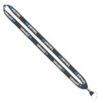 IMPORT Rush 5/8" Dye-Sublimated Lanyard with Silver Crimp & Split-Ring - 3