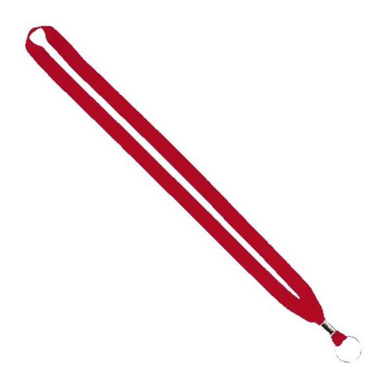 IMPORT Rush 5/8" Polyester Lanyard with Silver Crimp & Split-Ring - 1