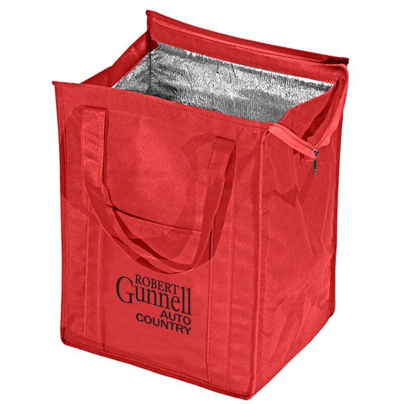 Insulated Polytex Tote W/Zipper - 7