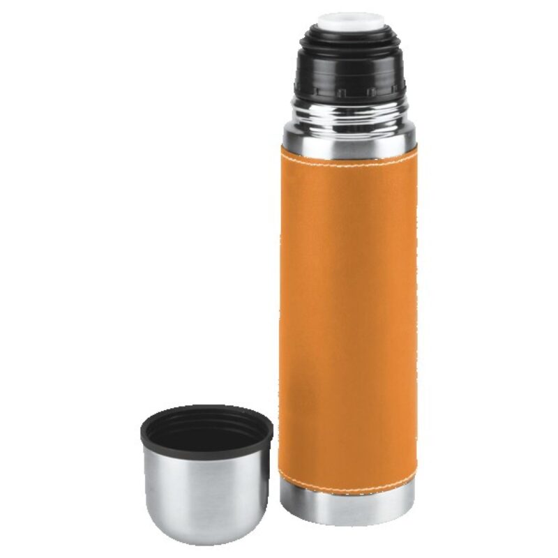 Leatherette Vacuum Bottle - 16 Oz. - 5