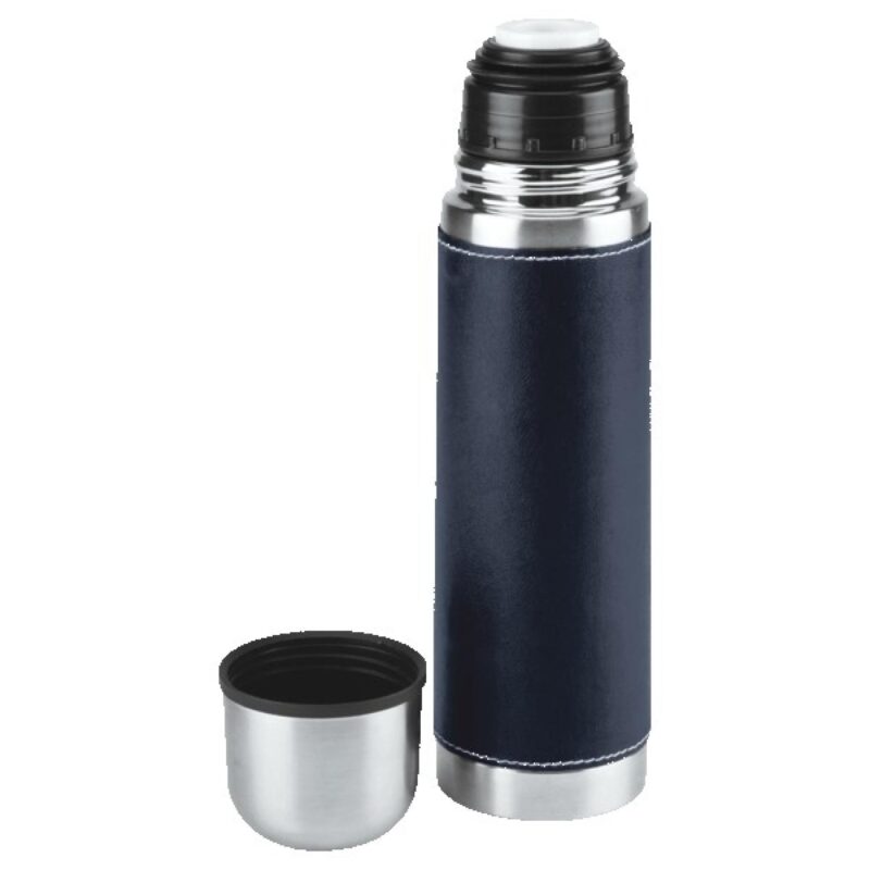 Leatherette Vacuum Bottle - 16 Oz. - 6