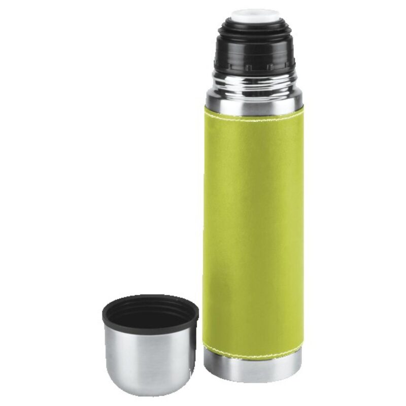 Leatherette Vacuum Bottle - 16 Oz. - 8