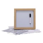 Magnetic Letter White Board with Wood Frame - 1