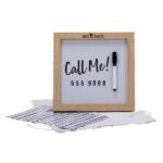 Magnetic Letter White Board with Wood Frame - 2