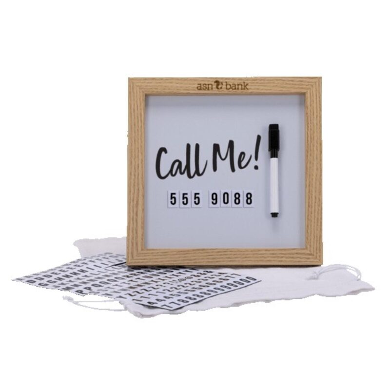 Magnetic Letter White Board with Wood Frame - 3