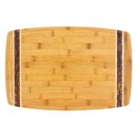Marbled Look Bamboo Cutting Board - 1