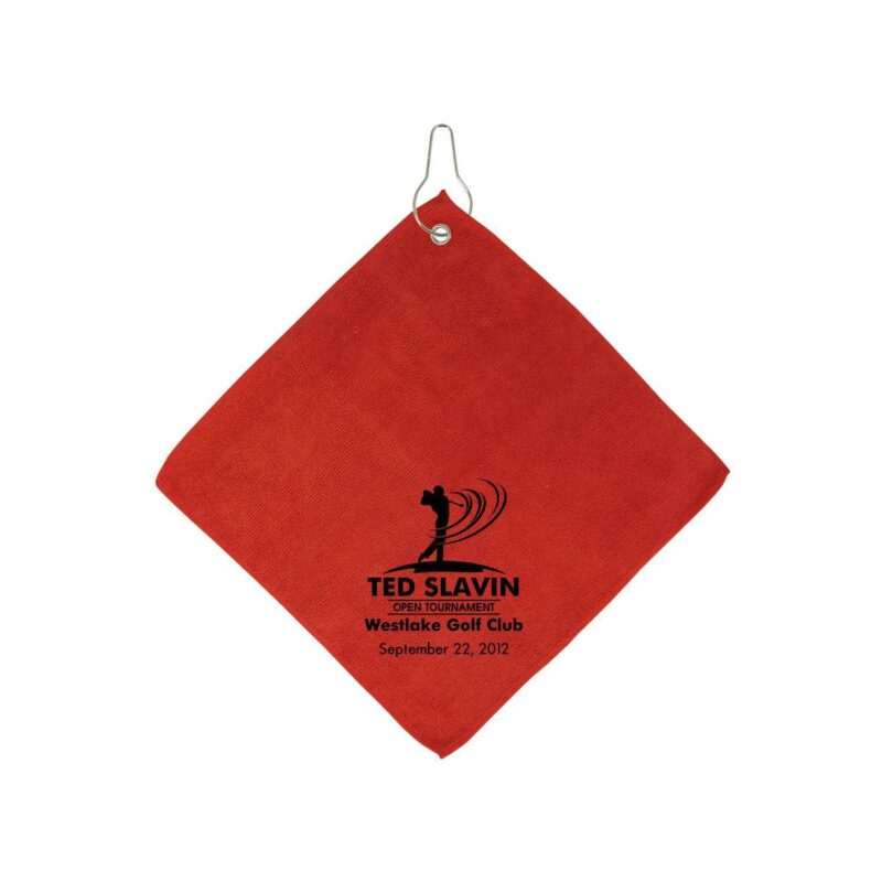 Microfiber Golf Towel W/Hook - 4