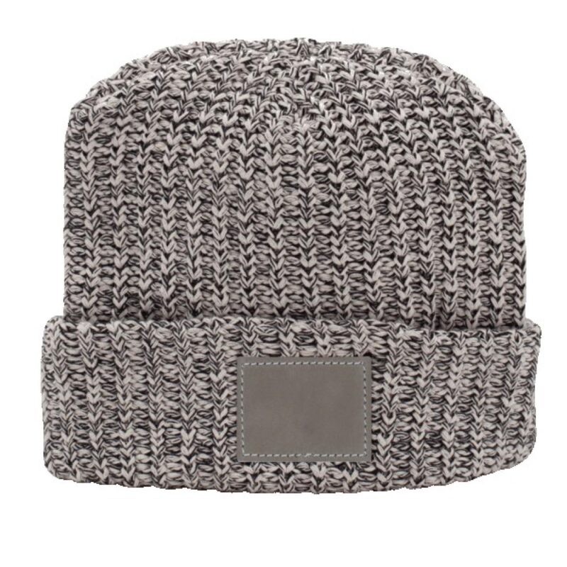 Milliner Cuffed Knit Beanie with Leather Patch - 2