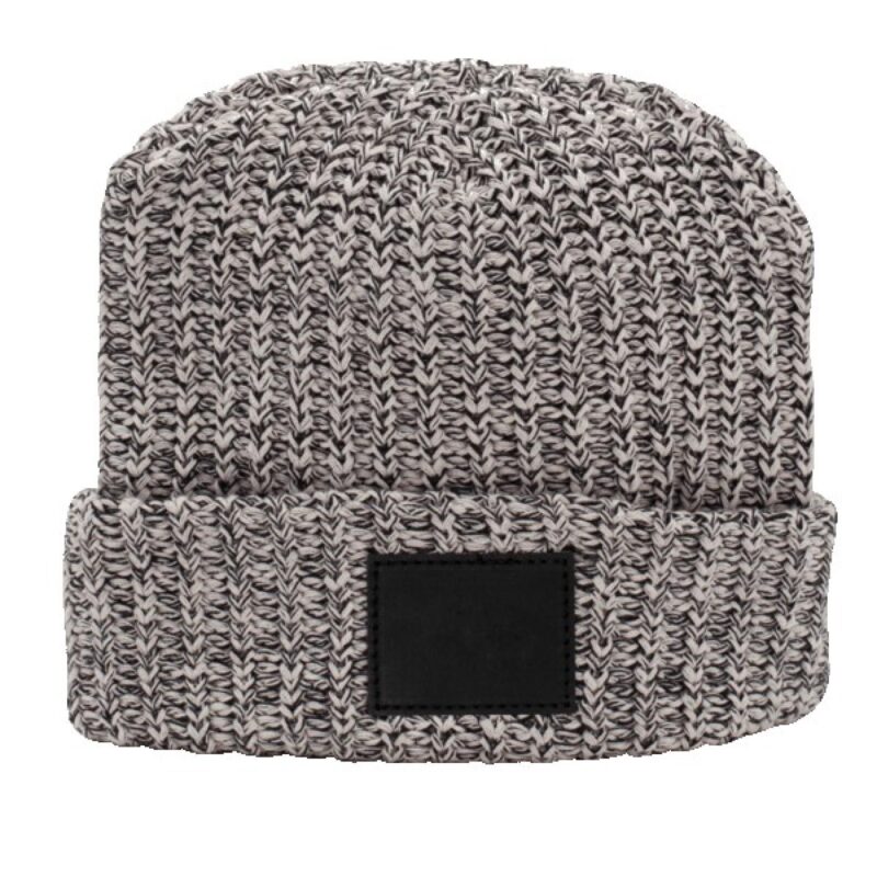Milliner Cuffed Knit Beanie with Leather Patch - 4