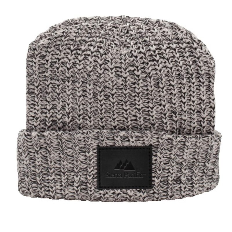 Milliner Cuffed Knit Beanie with Leather Patch - 8