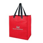 Non Woven Grocery Tote W/Grommets - 2