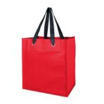 Non Woven Grocery Tote W/Grommets - 3