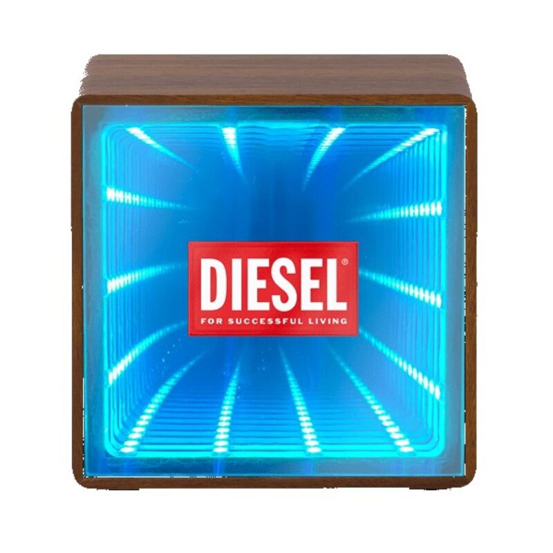 Orbit Wood Grain Mirror Light-Up Speaker - 6