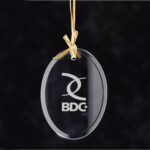 Oval Jade Glass Ornament - 2