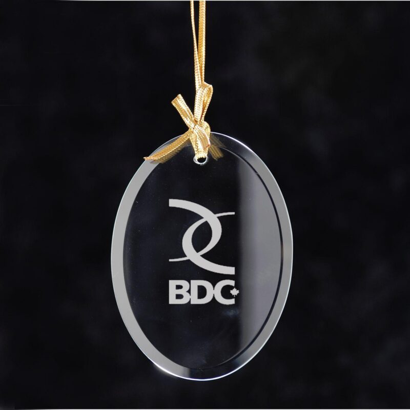Oval Jade Glass Ornament - 2