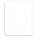 Oval Punch Out Picture Frame Magnet - 1
