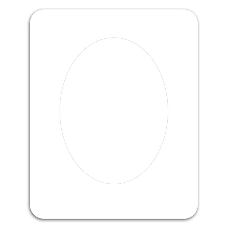 Oval Punch Out Picture Frame Magnet - 1