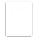 Oval Punch Out Picture Frame Magnet - 1