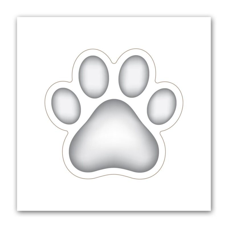 Paw Print Punch Out Picture Frame Magnet - 1